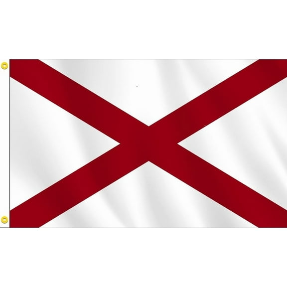 Alabama State Flag – 3x5 ft Durable Polyester – Indoor/Outdoor Use
