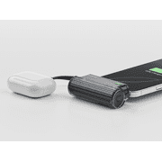 SHARGE Flow Mini 2 Power Bank with Built-in Cable 22.5W Max Portable Charger for Travel, Fast Charging Battery Pack with iOS and USB-C Connector for iPhone 16/15/14, Galaxy, Google, and More