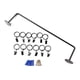 thumbnail image 1 of Hanging Multi-Purpose Hanging Rod Iron Ring Clothes Organizer with Hooks Kitchen Bathroom Towel Rack, 1 of 5