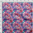 thumbnail image 4 of oneOone Cotton Poplin Dark Peach Fabric Floral & Sewing Craft Projects Fabric Prints By Yard 42 Inch Wide, 4 of 6