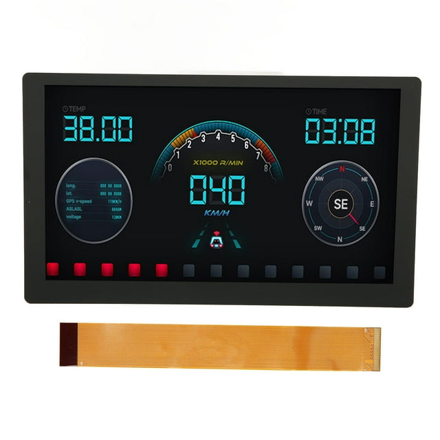 Pantalla táctil capacitiva Bling Bling de 7 pulgadas QLED 1024 x 600
