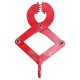 thumbnail image 1 of Pinza extractora de paletas, pinza para manipulación de materiales, pinza para paletas, extractor de paletas de acero, tijera de tracción (roja), 1 of 7
