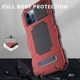 thumbnail image 5 of Compatible avec iPhone 13 Pro max Étui en Métal Étanche, Protecteur d'Écran Intégré Couverture Militaire Robuste Support Complet Protection de l'Objectif de la Caméra pour iPhone 13 Pro max, Rouge, 5 of 5