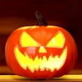 thumbnail image 4 of Btomtd LED Pumpkin Lamp Halloween Decorative Light Pumpkin Lantern Themed Night Light for Home Bar Props Horror Party Scene Setting, E, 4 of 6