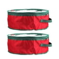 thumbnail image 2 of 2pcs Christmas Flower Storage Bag Festival Flower Rings Container Storage Bag Stacking Storage Box Christmas Tree Storage Flower Ring Storage Handbags For Garland Storage, 2 of 9