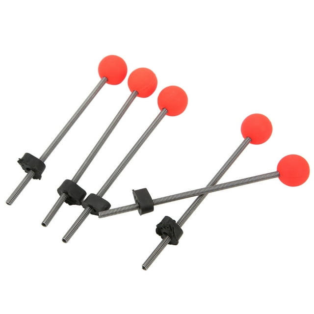 5PCS Mini Winter Ice Fishing Rod Tip, Portable Outdoor Fishing Rod, with Spring Ball Tip for Rivers Lakes Beaches