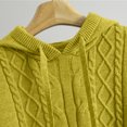 thumbnail image 7 of Maqroz Womens Two Piece Lounge Sets Cable Knit Pullover Hoodie Sweaters Wide Leg Pants Matching Outfit Casual Streetwear Winter Warm Outfits, 7 of 7