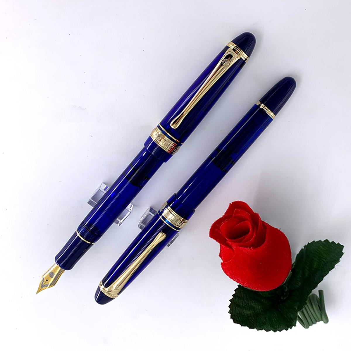 1 x Fountain Pen Golden Clip EF/M Nib Office/Business/Writing/Students/Calligraphy/Collectibles