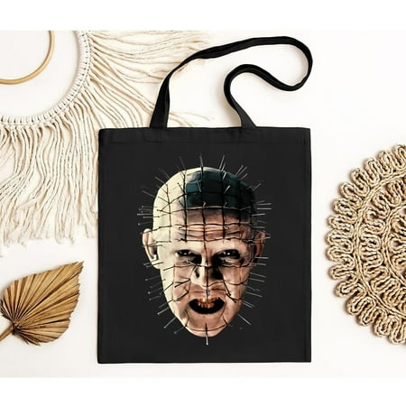 vintage 2007139 CIENSON  100% cotton  Hellraiser Pinhead Tote Bag  Hellraiser Bag  Pinhead Bag Fan Gift  Hellraiser Graphic   Hellraiser Movie Bag  Hellraiser Halloween-TH24174