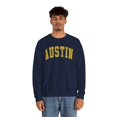 thumbnail image 5 of Austin Texas TX Sweatshirt Gifts Crew Neck Shirt Long Sleeve Unisex, 5 of 7