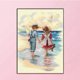 thumbnail image 3 of Wdftyju Bordado completo 11CT punto de cruz estampado Kit Seaside Boy and Girl Printed Craft Wdftyju 5ux7mz1va2bh9rl5, 3 of 9