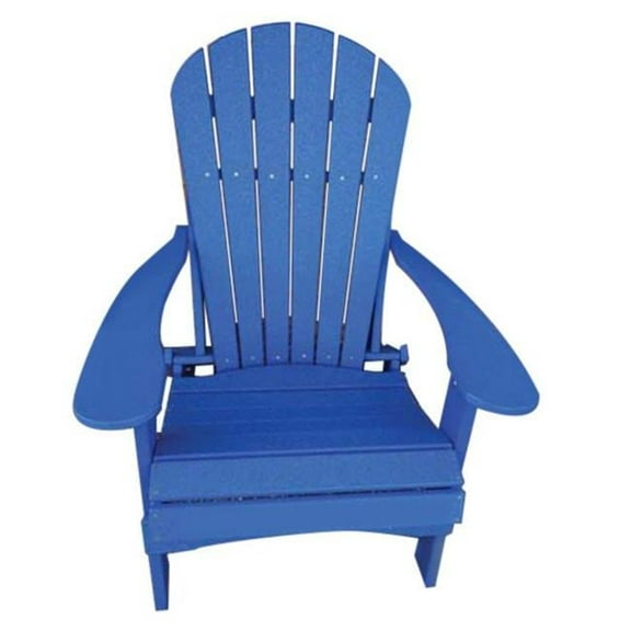 Green Country Decor  40 x 32 x 33 in. Folding Adirondack Chair, Burns Blue