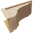 thumbnail image 6 of 12"W x 24"D x 12"H Wide Bryant Rough Cedar Woodgrain TimberThane Corbel, Primed Tan, 6 of 6
