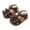 Coffee, variant on Baby Girl Wide Toe Box Sandals Cute Bow Non-Slip Soft Sole Shoes Summer Casual Newborn First Walking Shoes