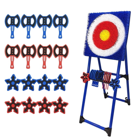 ZPLIN Axe Throwing Game for Backyard Set 16 Darts Suitable for 2 to 4 Players Indoor  Game