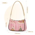 thumbnail image 3 of FORMRS Womens Shoulder Bag with Chain Strap Clutch Purse Cute Tote Handbag, Gingerbread Houses, 3 of 7