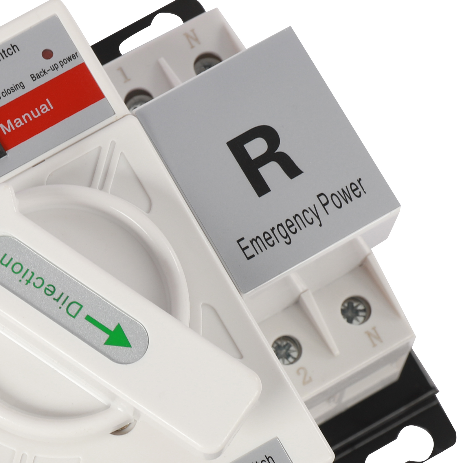 Peakora 110v 2p 63a Mini Dual Power Automatic Transfer Switch Toggle Controller Change-Over Switch Self Cast Conversion Ac-33ib 2p 63a 110v Toggle