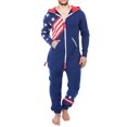 thumbnail image 1 of Men's Fashion One Piece Jumpsuit Overall Printed Playsuit, 1 of 3