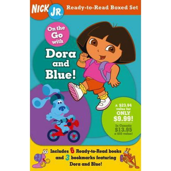 Pre-Owned On the Go with Dora and Blue! (Nick Jr. Ready-to-read Boxed Sets) (Paperback) 1416913874 9781416913870
