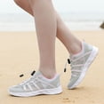 thumbnail image 7 of Cathalem Sneaker Women Adult Female Work Women's Max Cushioning Wide Sneaker Casual Non Slip Resistance Lightweight Mesh Sneaker Slippers for Women Grey 7.5, 7 of 7