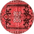 thumbnail image 1 of Ahgly Company Indoor Round Persian Red Traditional Area Rugs, 5' Round, 1 of 4