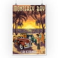 thumbnail image 2 of Monterey Bay, California, Woodies on the Beach (9x12 Wall Art Print, Home Decor), 2 of 3