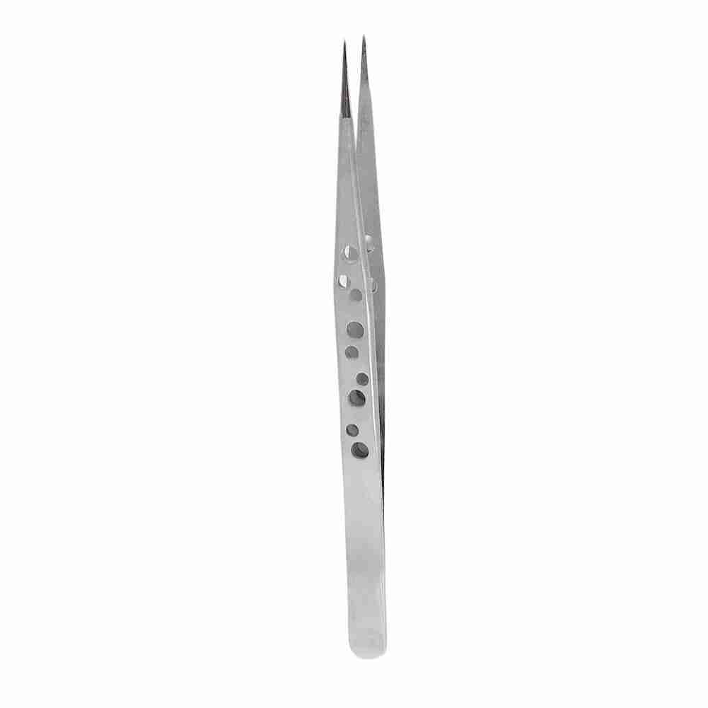 Precision Stainless Steel Repair Tool Tweezers Anti-Magnetic Elbow Tip Tweezers 