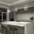 thumbnail image 2 of Artika Zephyr Modern 1-Light LED Pendant Light Fixture, Chrome, 2 of 8