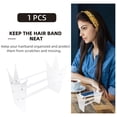thumbnail image 4 of Shisuyan Hair Hoops Rack Crown Shape Transparent 1Pcs 11.40X7.47X4.32in, 4 of 9