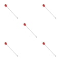 thumbnail image 3 of Justharion Stirrer Stirring Rod Silicone Long Handle Bar Tool Restaurant Cafe Red Strawberries 5Set, 3 of 6
