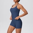 thumbnail image 2 of Workout Sets for Women Spaghetti Strap Racerback Tank Tops and High Waist Shorts 2 Piece Gym Yoga Running Sets Tracksuit, 2 of 6