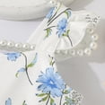 thumbnail image 3 of Vestido NUBEEHOHO azul con estampado floral con mangas escalonadas de 4 a 5 años, 3 of 6