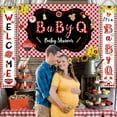 thumbnail image 3 of JOYMEMO BBQ Baby Shower Decorations for Boy Girl - Babyq Baby Shower Backdrop with Its A Baby Q Porch Banner, Welcome BBQ Door Banner, Barbecue Picnic Gender Reveal Party Supplies Indoor Outdoor, 3 of 7