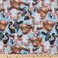 thumbnail image 2 of Cow Portraits Calico Cotton Fabric, 2 of 2