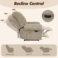 thumbnail image 4 of Villeston Recliner Chair for Living Room Manual Reclining Chair Single Sofa for Bedroom,Beige, 4 of 7