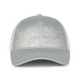 thumbnail image 2 of Outdoor Cap OCGLTR Small/Ladies Fit Cap, Slight Pre-Curved Visor-Silver/White, 2 of 8