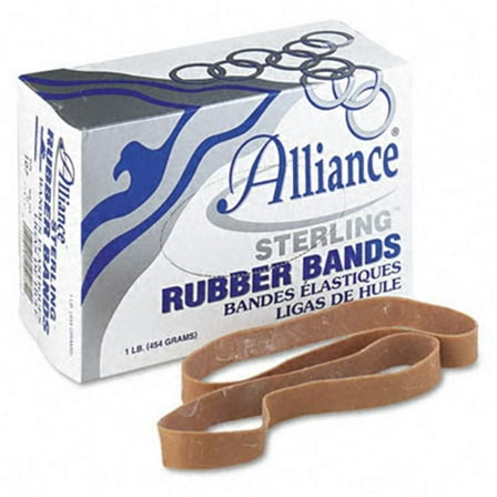 Alliance  Sterling Ergonomically Correct Rubber Bands- No. 107- 7 x .63- 50 Bands-1lb Box