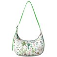 thumbnail image 1 of Lightweight Hobo Bag featuring Watercolor Flower Pattern Adjustable Strap Smooth Zipper Nylon Material Suitable for Daily Use and Outdoor Activities, 1 of 5