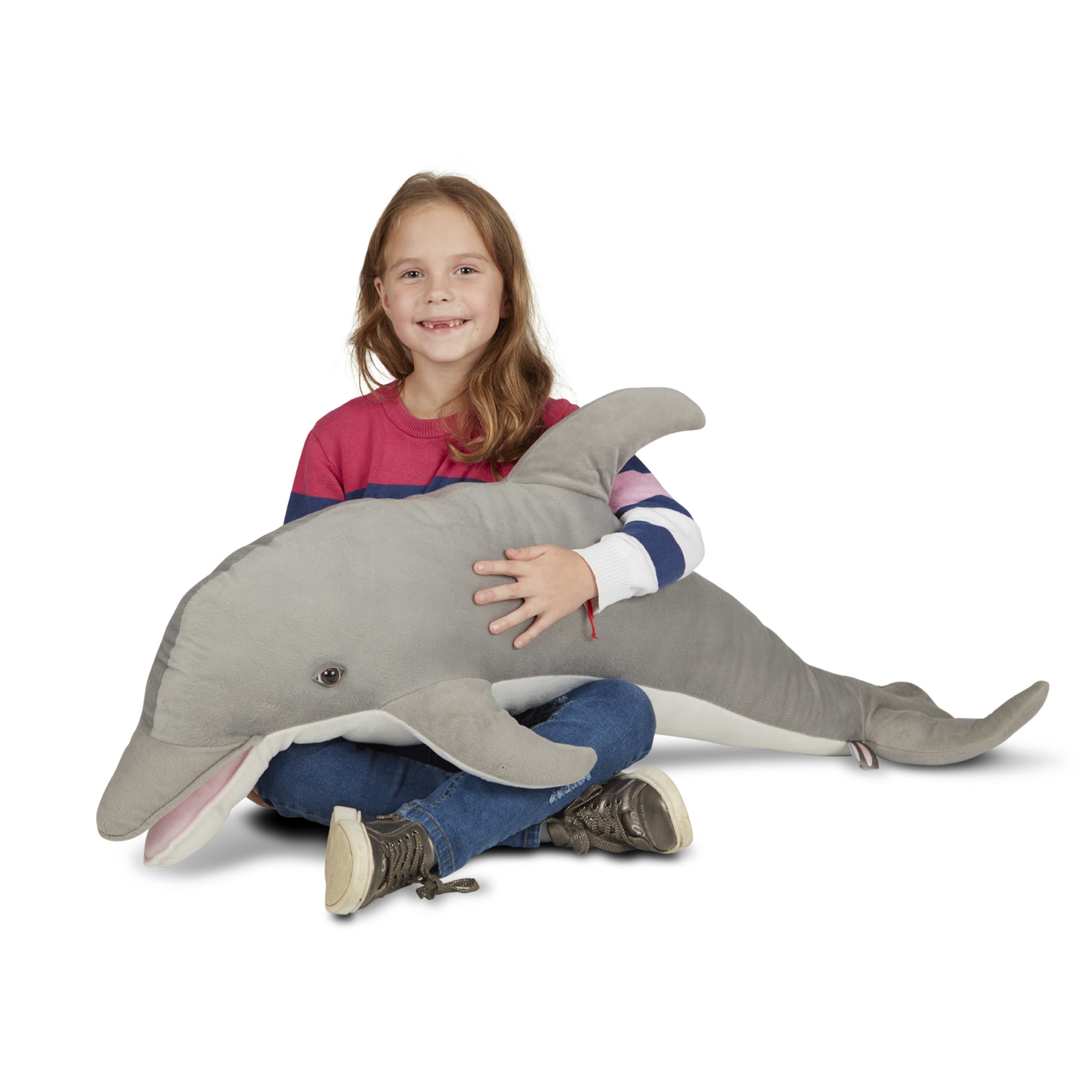 Melissa  Doug Giant Dolphin - Lifelike Stuffed Animal (nearly 4 feet long)  E9s3Nj7erE - www.4dgelateria.com.br