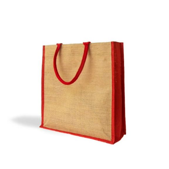Reusable Hand Made Jute Large Bag - Eco Friendly Sustainable Bag - Tote Bag - Gift Bag