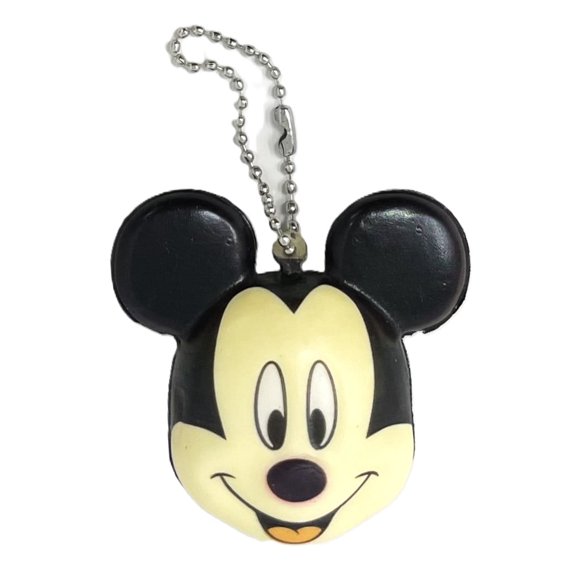 Disney Mickey Mouse Squishy 2.25" Wide Keychain Backpack Decoration Party Favor - Pack of 4