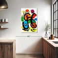 thumbnail image 3 of Elephant Stock Organic Abstract Shapes Wall Art - Vertical Multi Panel Canvas - Living Room Wall Decor - Abstract Multi Panel - Black And White Decor By Emmanuel Signorino - 24" x 38", 3 of 8