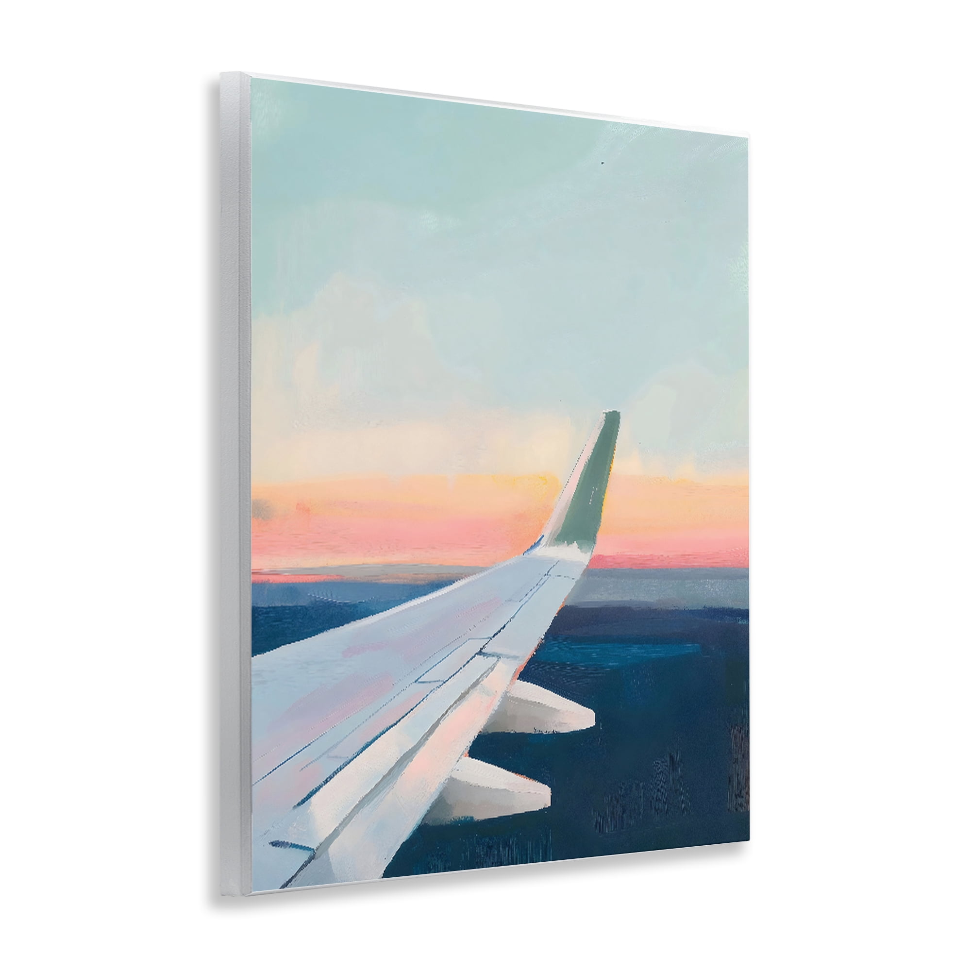 Stupell Industries Airplane Wing Sunset Wall Plaque Art, design by The Prints Vibe