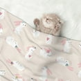thumbnail image 2 of Pofeuu Beautiful Rabbit Print Puppy Blanket,Dog Blankets,Pet Blanket Cozy Cat Blankets for Indoor Cats, Fuzzy Pet Blanket for Kitten Doggy Dog Blankets-Medium, 2 of 8