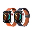 thumbnail image 4 of Accessories Foldable Buckle Replacement Leather Strap Magnetic Wristband Bracelet Watch Band YELLOW, 4 of 8