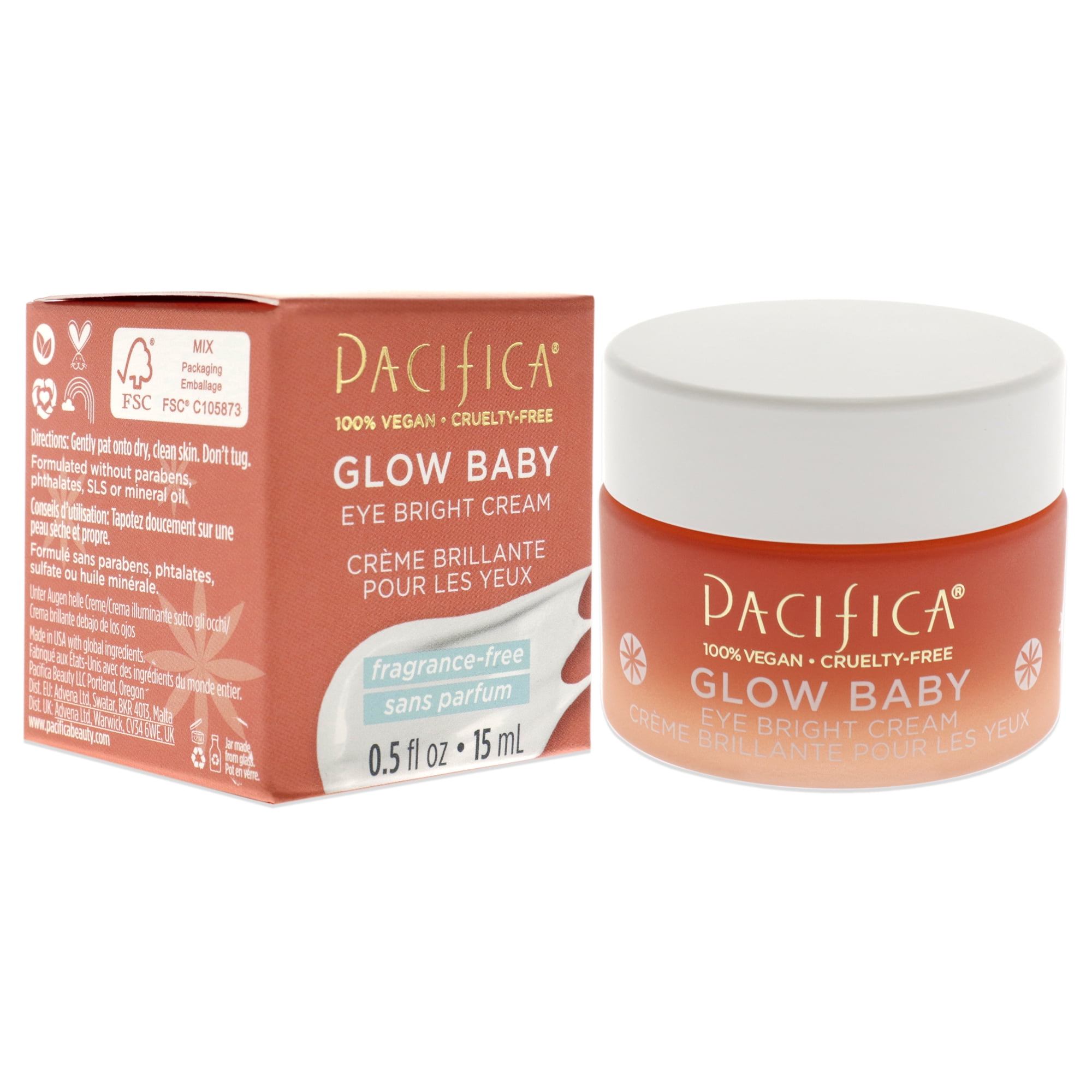 Pacifica Glow Baby Eye Bright Cream , 0.5 oz Cream
