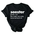 thumbnail image 2 of Fesfesfes Tshirts Shirts for Women's Fashion Crewneck Printed Short Sleeve T-shirt Casual Loose Shirt Tops Tee Shirts Womens M(US:6), 2 of 5