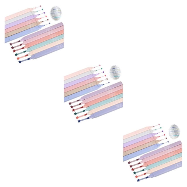 Transemion 12pack/lot Marker Pens For Stationery Lovers Eye-caring Colors And Safe 3Set