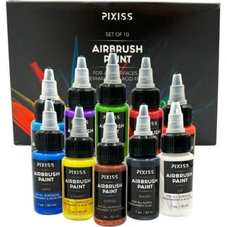 Prociv Airbrush Paint, 6 Color Acrylic Airbrush Paint Set, Water