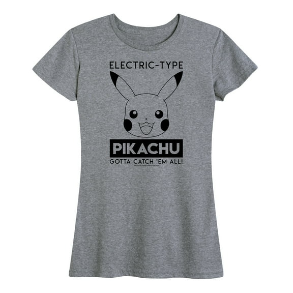 Pokémon - Pikachu Electric Type - Women's Short Sleeve Graphic T-Shirt